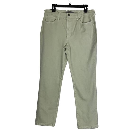 Joe's jeans light green high rise straight ankle